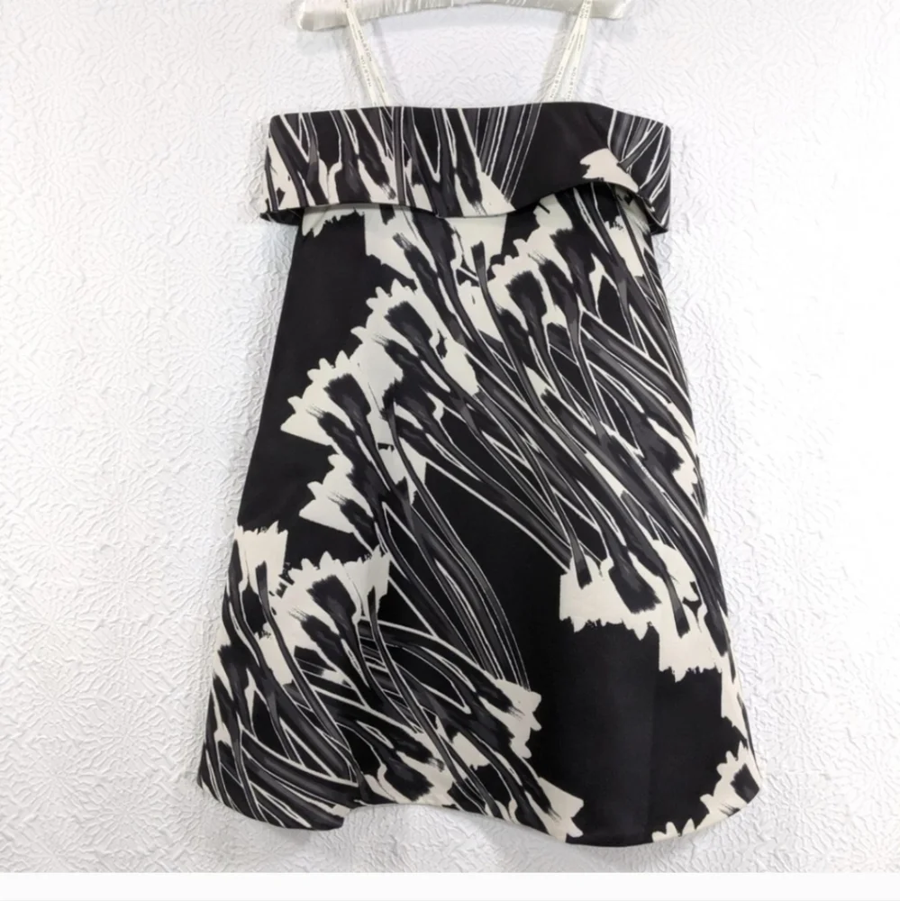 Halston Heritage Strapless Black and White Dress - Picture 3 of 3